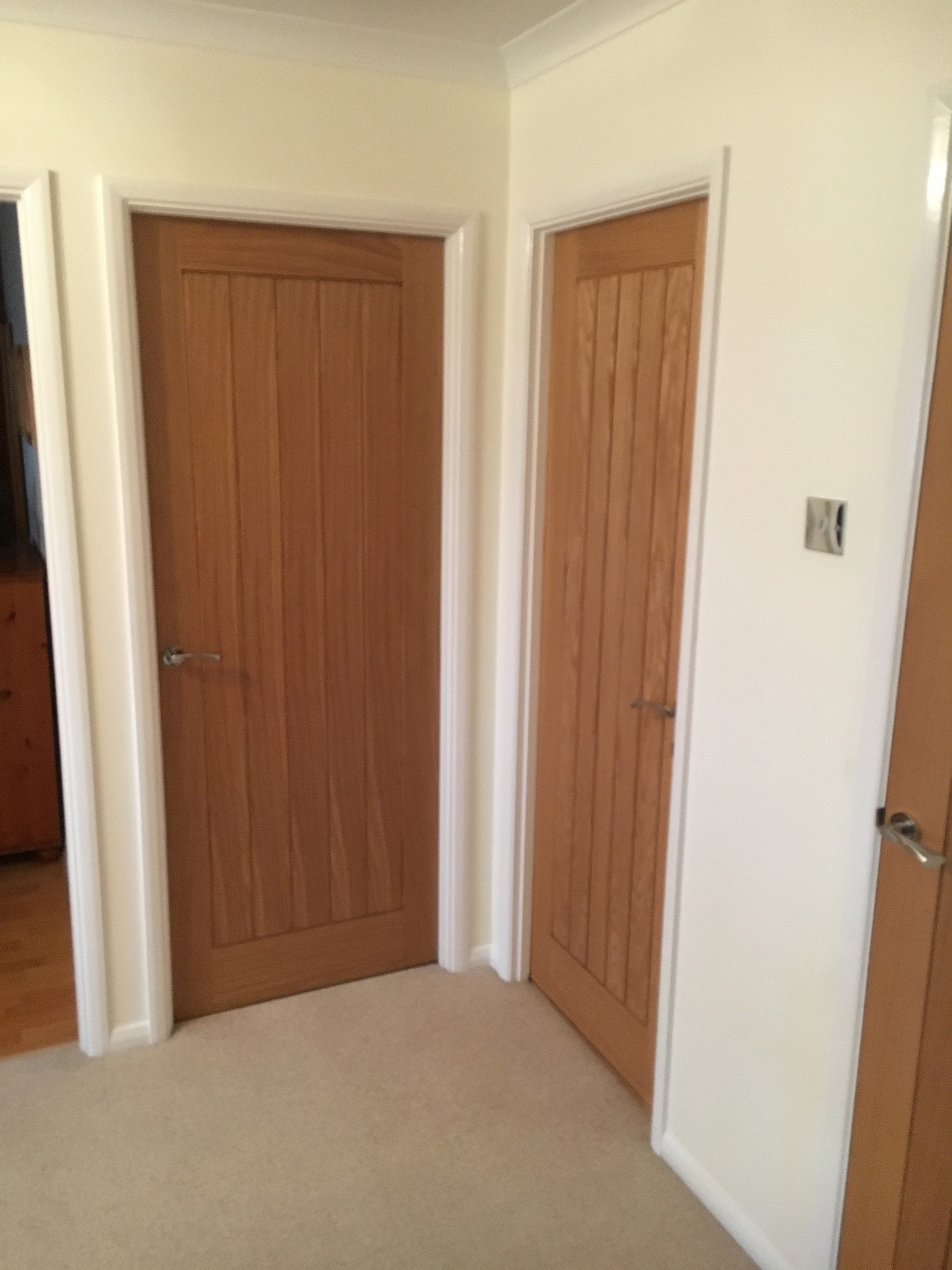 Door frame and architrave detail