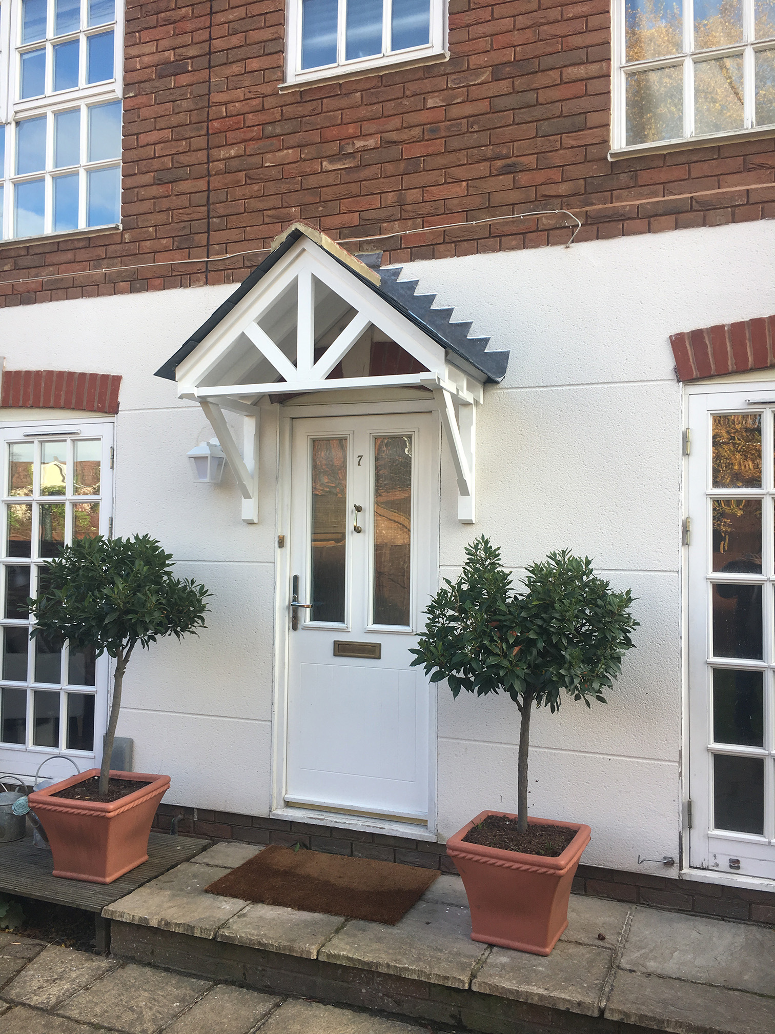 Roof timbers and slate installation